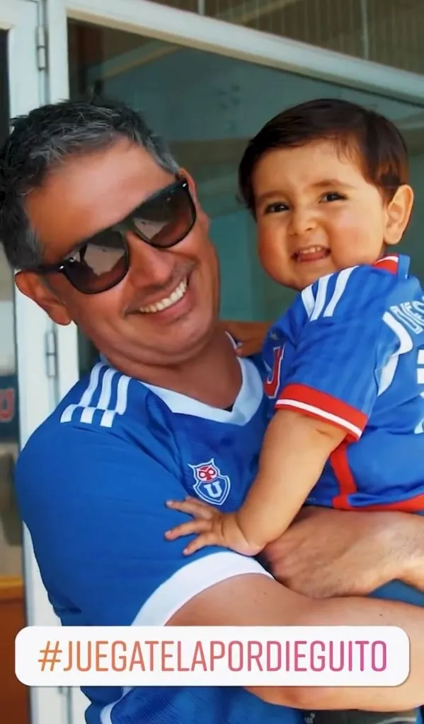El pequeño hincha de U de Chile.