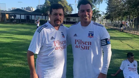 Eduardo Espinoza, electo alcalde de Maipú junto a Esteban Paredes en Colo Colo.