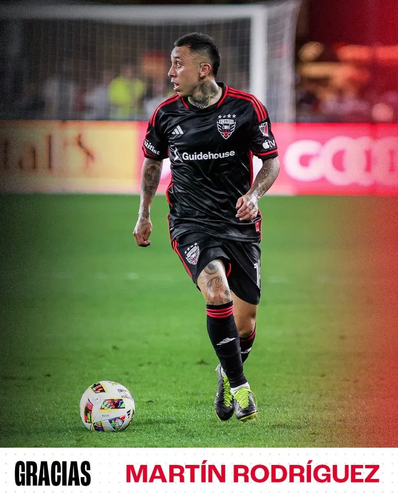 Así se anunció la salida de Martín Rodríguez de la MLS (DC United)