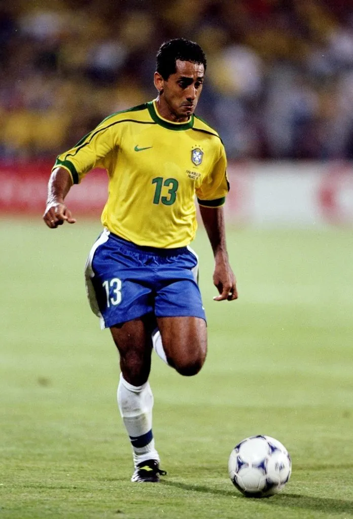 Zé Carlos durante la Copa del Mundo de Francia 1998. Imagen: Getty.