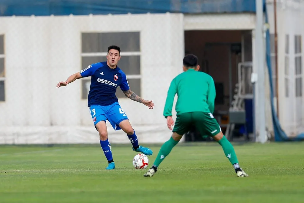 Ignacio Tapia en el amistoso contra Audax Italiano. Foto: U de Chile.