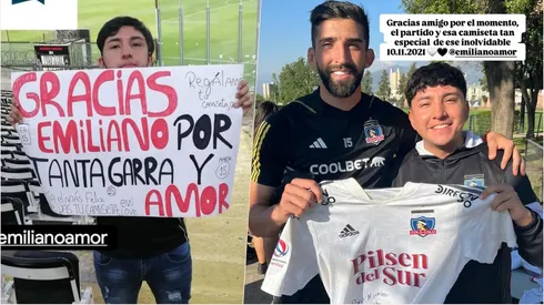 Emiliano Amor se reencontró con el hincha que tiene su camiseta más especial