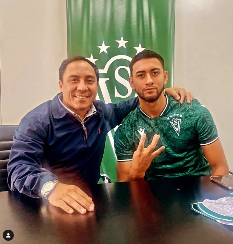 Alejandro Alegría también negoció el arribo de Diego Arias al Elías Figueroa Brander. (Captura Instagram Late Sports Management).