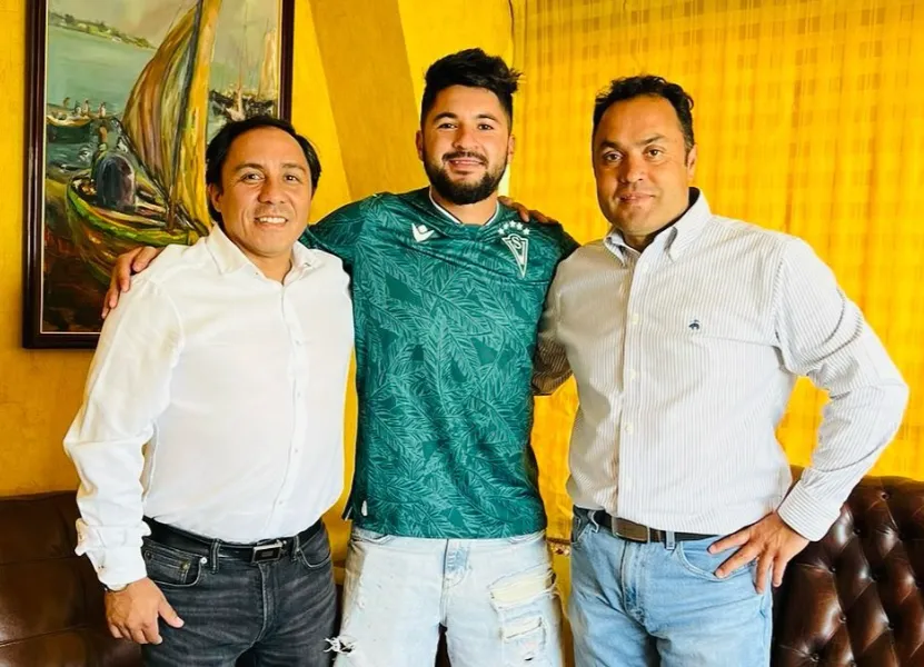 De izquierda a derecha: Alejandro Alegría, Jorge Paul Gatica y Andrés Sánchez. (Captura Instagram Late Sports Management).