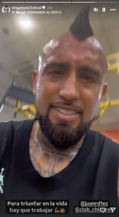 El mensaje de Arturo Vidal en medio de la polémica entre Colo Colo y la U. Foto: Instagram.