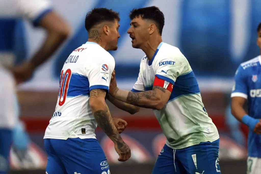 Zampedri tuvo que intervenir para frenar a Castillo. (Andrés Piña/Photosport).