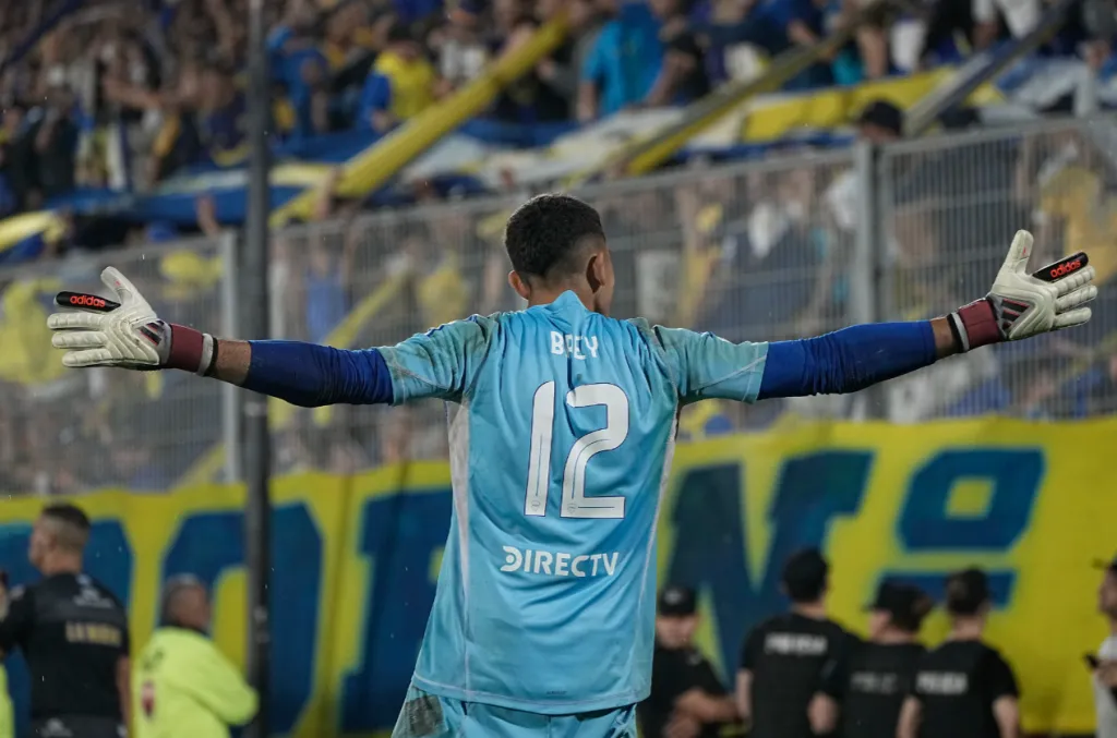 Otra celebración de Leandro Brey. (Foto: Boca Juniors).