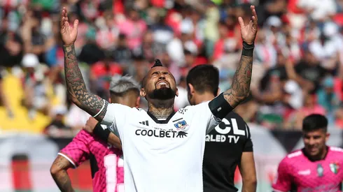 Arturo Vidal fue el capitán de Colo Colo ante Palestino.