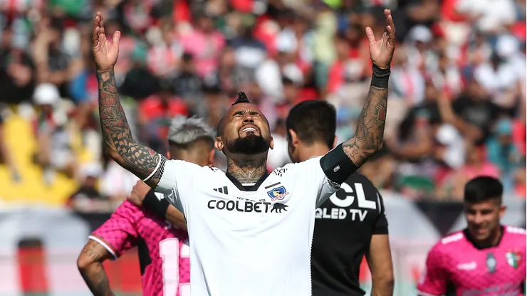 Arturo Vidal fue el capitán de Colo Colo ante Palestino.