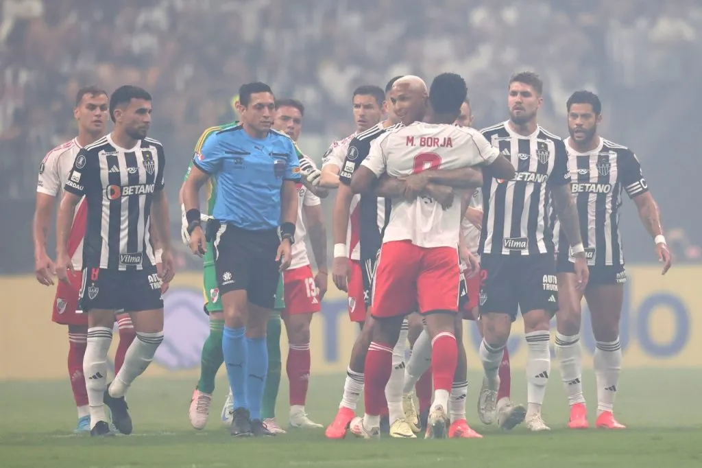 River Plate se descontroló y no pudo vencer al Atlético Mineiro en Copa Libertadores (Getty Images)