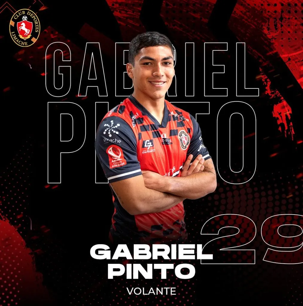 Gabriel Pinto (19 años) ha jugado 1.050 minutos para Deportes Limache en la Primera B. (Captura Facebook).