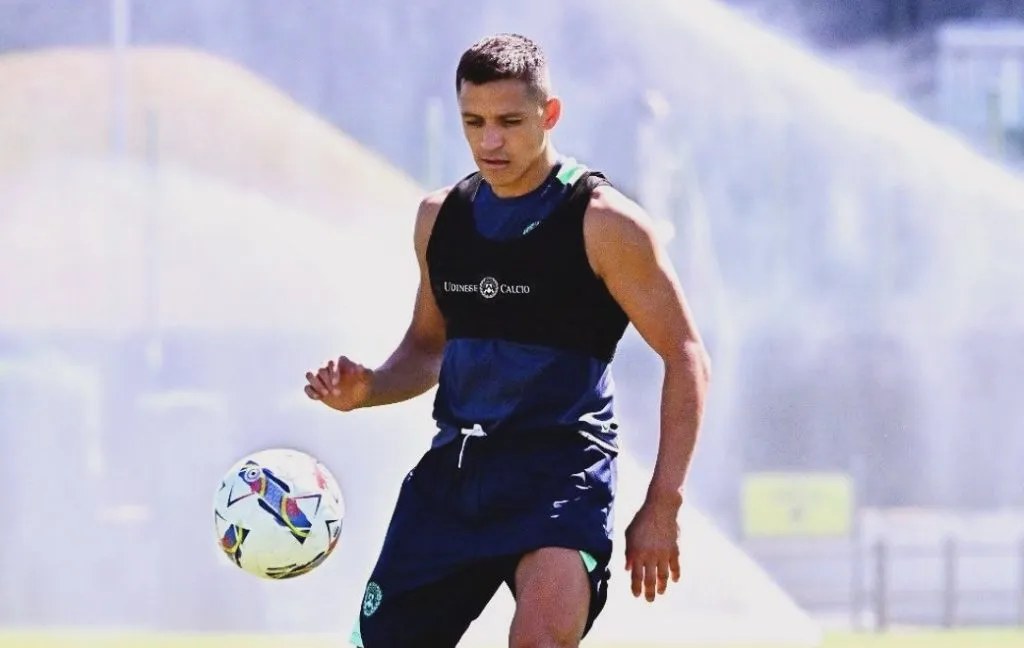 Alexis Sánchez sigue con su puesta a punto antes de redebutar en Udinese.
