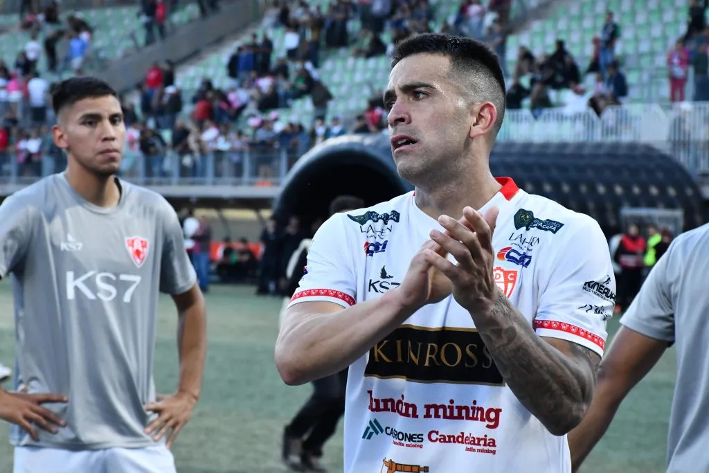 Maxi Quinteros lamenta el descenso de Deportes Copiapó. (Juan Carlos Moreau/Photosport).