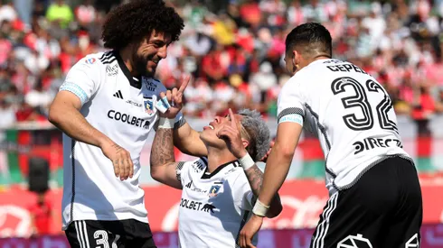 Falcón celebra con Palacios y Cepeda en Colo Colo.