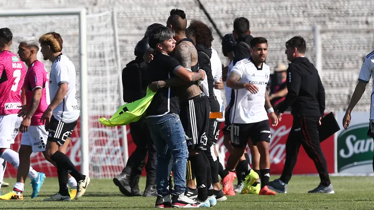 Tenso momento tras el Palestino-Colo Colo.