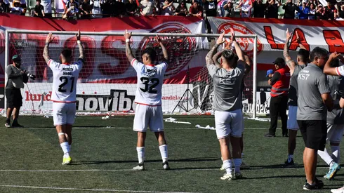 Deportes Copiapó celebra ante Palestino, en el Estadio Luis Valenzuela Hermosilla.