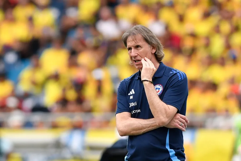 Ricardo Gareca no sabe si llegará al 2025 como técnico de Chile y Nicolás Córdova asoma como su reemplazante. Foto: Getty Images.