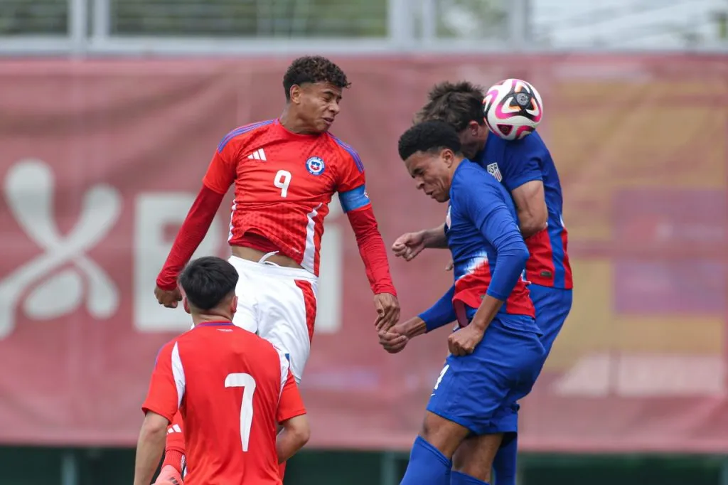 Juan Francisco Rossell le dio el triunfo a Chile Sub 20 en amistoso ante Estados Unidos (Jorge Díaz – FFCh)