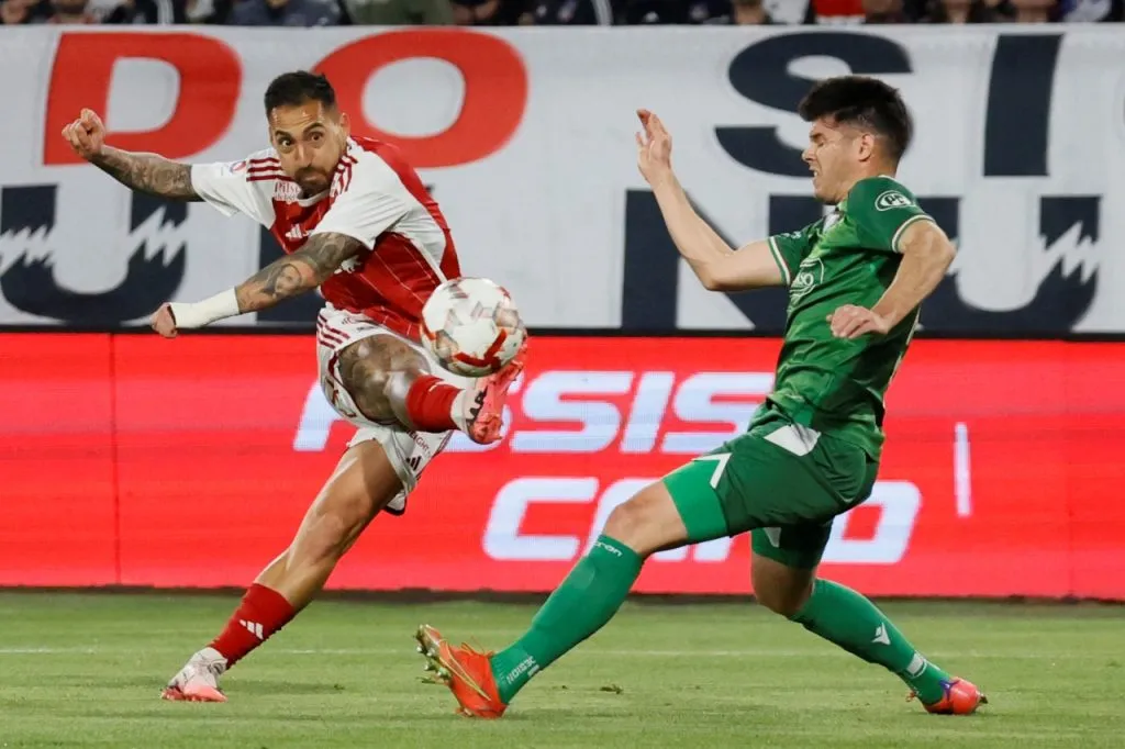 Javier Correa jugó por última vez con Colo Colo ante Audax Italiano (Photosport)