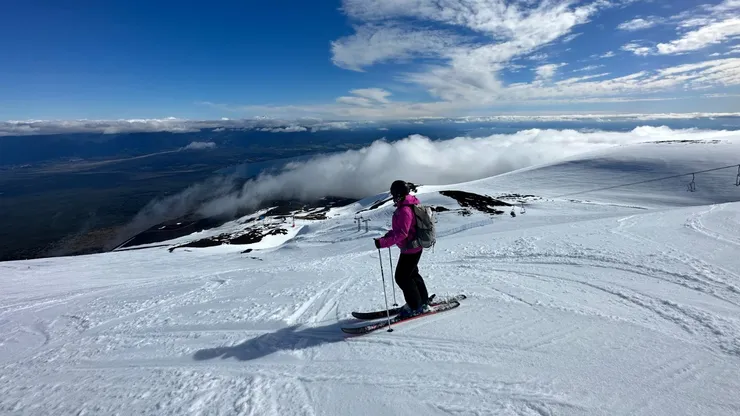 El Volcán Osorno fue testigo de los mejores exponentes de la nieve