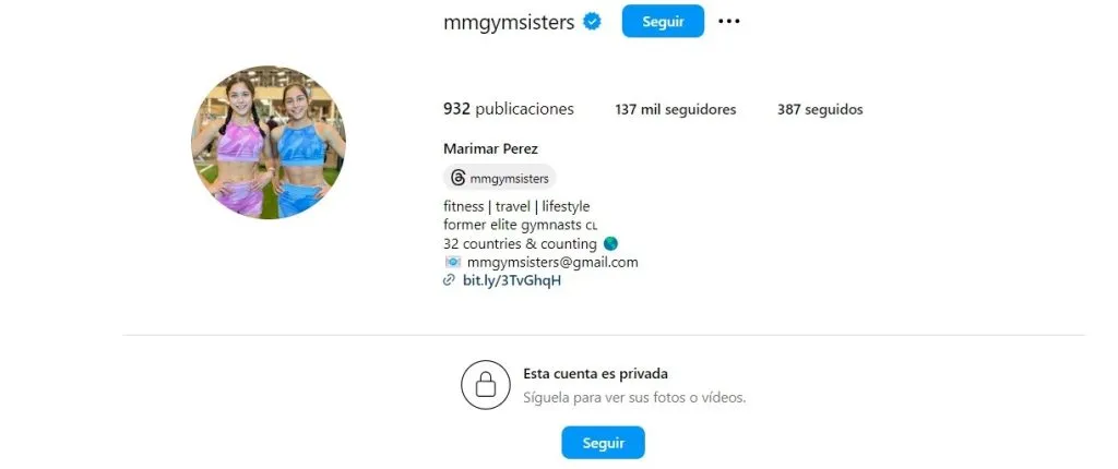 La influencer debió poner privada su cuenta de Instagram.