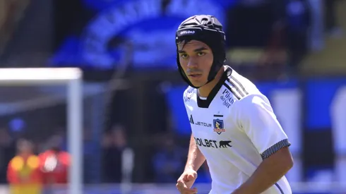 Vicente Pizarro jugó con un casco ante Huachipato