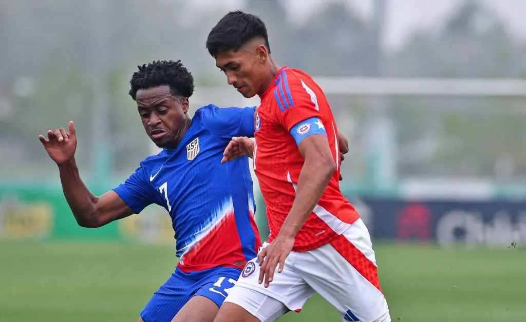 La selección chilena Sub 20 tuvo una dura caída ante Estados Unidos. | Foto: ANFP.