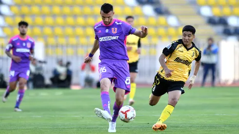 Fabricio Formiliano en el duelo entre Coquimbo Unido y Universidad de Chile, en la ida de la semifinal de la Copa Chile 2024.