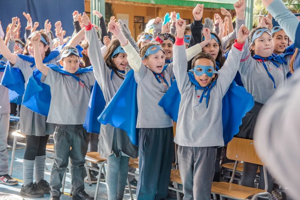 La iniciativa entusiasmó a los niños