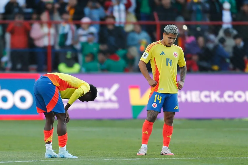 Colombia perdió por 1-0 en su visita a Bolivia en la ciudad de EL Alto.  (Photo by Gaston Brito Miserocchi/Getty Images)