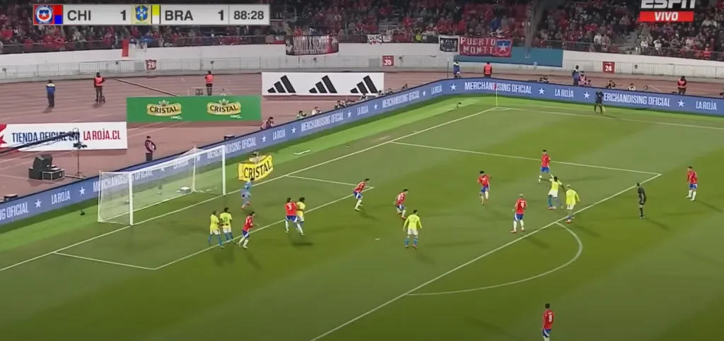 La jugada de la polémica. / Foto: ESPN.