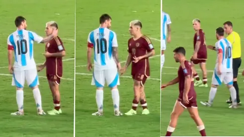 Soteldo no se achicó ante Messi y lo sacó del partido