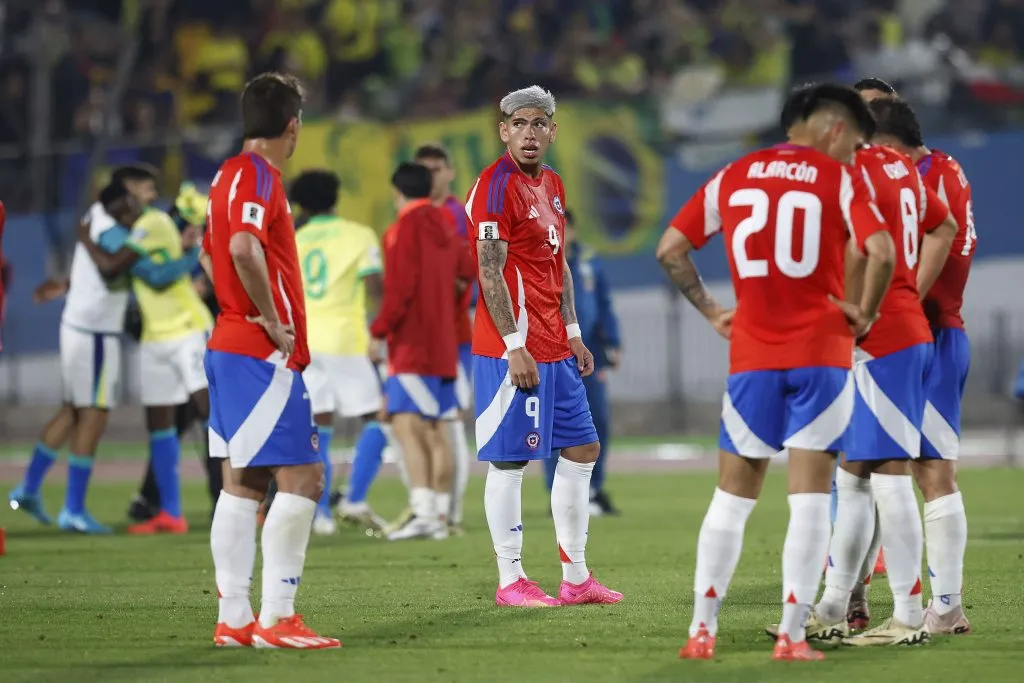 La selección chilena cerró la primera rueda de las Eliminatorias con apenas cinco puntos en nueve partidos. | Foto: Photosport.