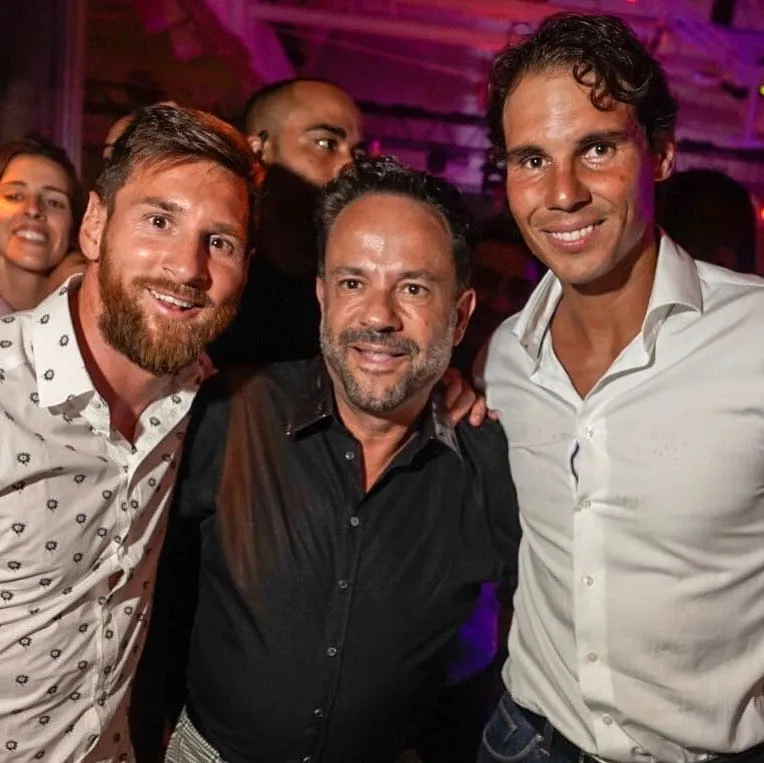 La recordada foto de Nadal y Messi.