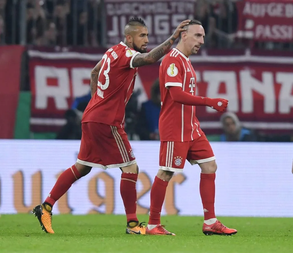 Vidal y Ribéry son grandes amigos. Foto: Imago
