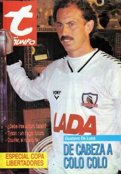 Gustavo de Luca en Colo Colo. Foto: Triunfo.