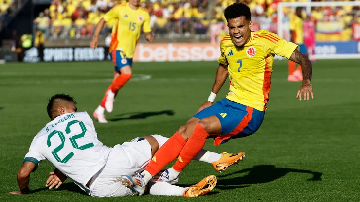 Luis Díaz en el juego amistoso entre Colombia y Bolivia en la previa de la Copa América 2024.