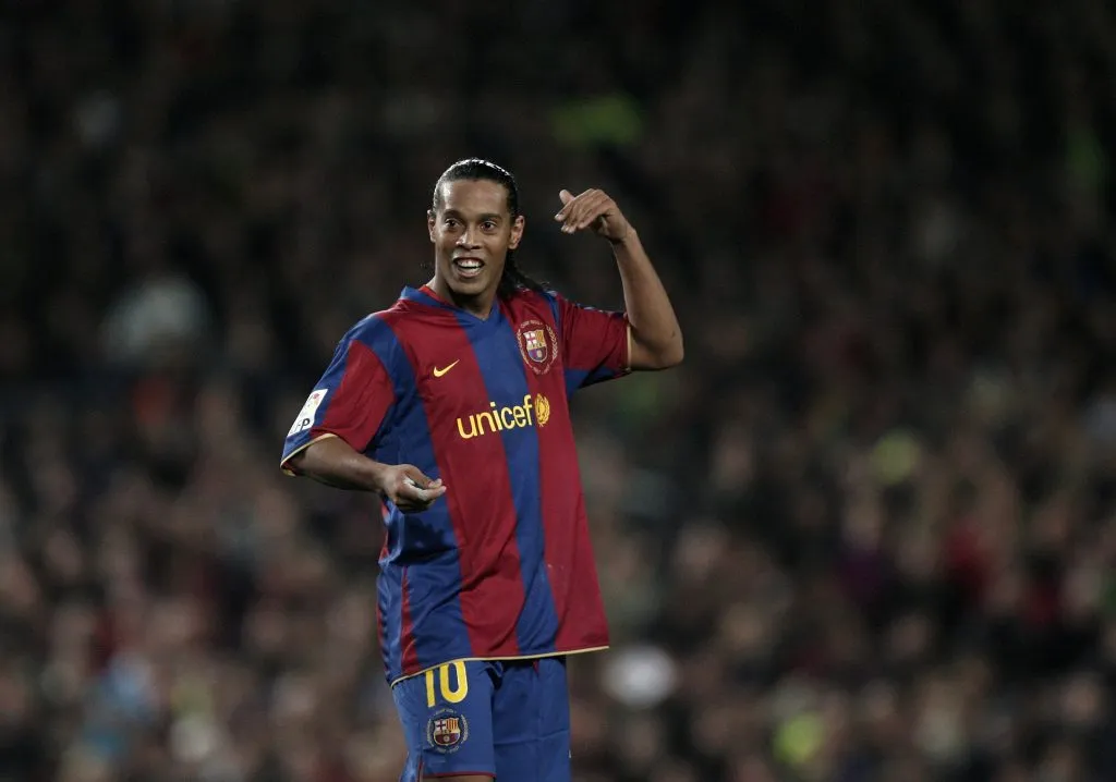 Ronaldinho brilló en su etapa en Barcelona.  (Photo by Jasper Juinen/Getty Images)