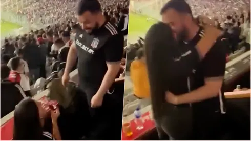 Una pareja se hizo viral por proponer matrimonio en el Monumental