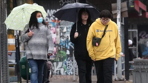 Lluvia en Santiago
