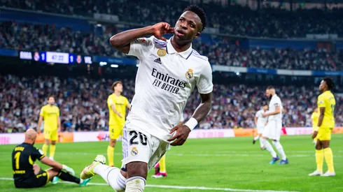 Vinícius Júnior festeja uno de los dos tantos que le marcó a Villarreal en los últimos cuatro enfrentamientos.