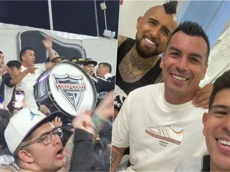 No sólo en la barra: el festejo de Paredes con Vidal y Pavez