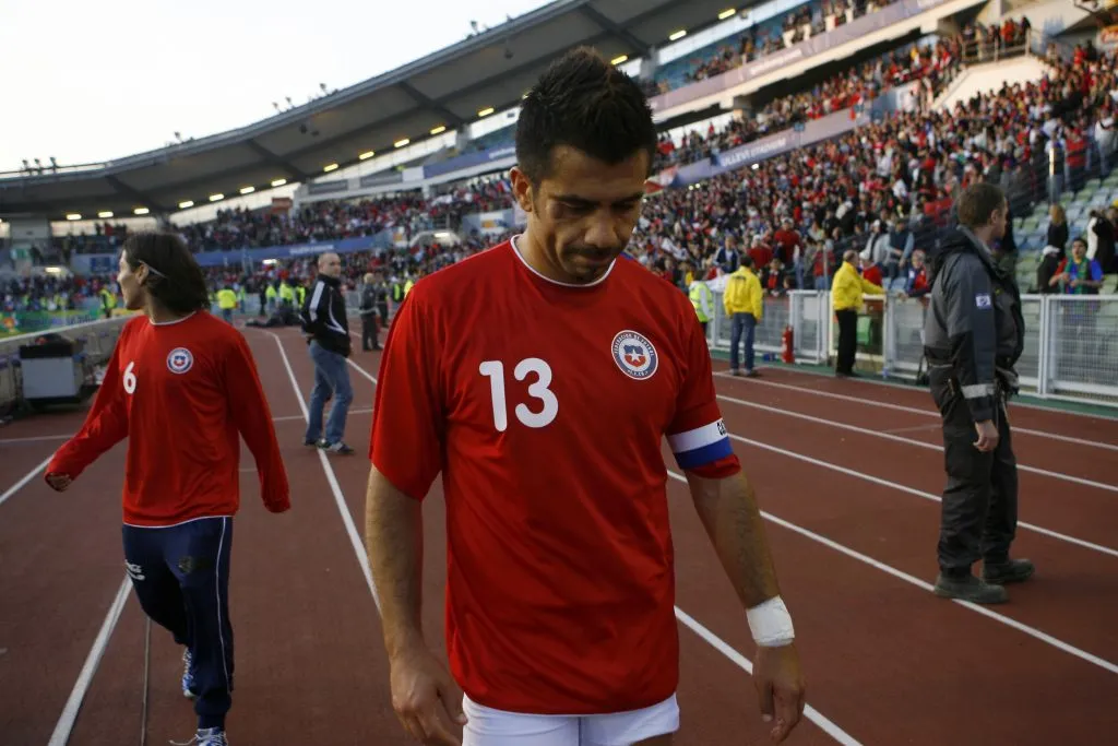 Jorge Vargas en la Roja. (ANDRES PINA/PHOTOSPORT).