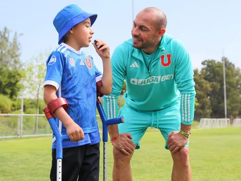 Marcelo Díaz se emociona con la visita de la Teletón