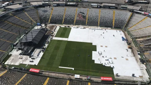 El Estadio Monumental recibirá un concierto justo después de una lluvia y con Colo Colo peleando dos torneos.