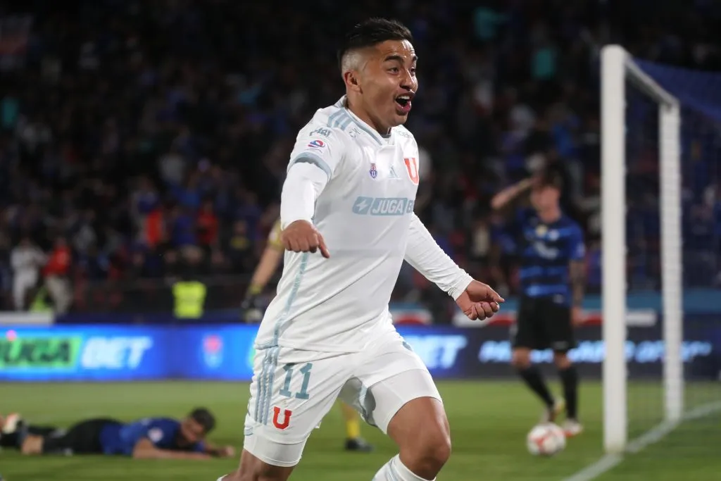 Nicolás Guerra fue el gran héroe de la U en el último partido en el Estadio Nacional. Foto: Jonnathan Oyarzun/Photosport