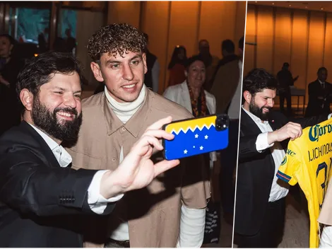 Lichnovsky arriba del arbolito: "Un honor conocer a Gabriel Boric"