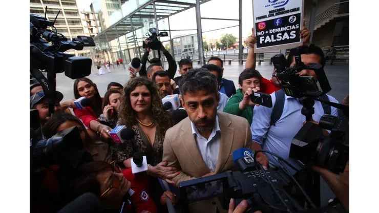 Jorge Valdivia en el Centro de Justicia.
