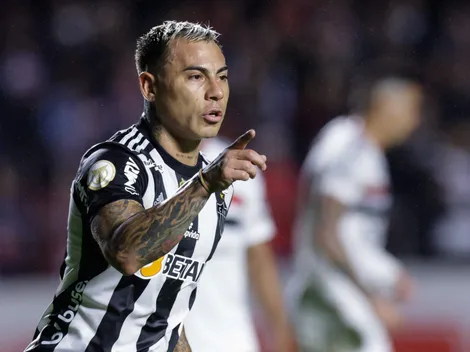 La formación de Atlético Mineiro de Eduardo Vargas en la final