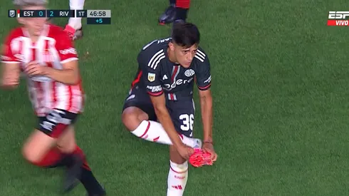 El Pibe se tuvo que poner el zapato para no arriesgar una nueva tarjeta